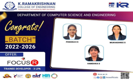 CSE Students Placement at Matrimony and Other Companies